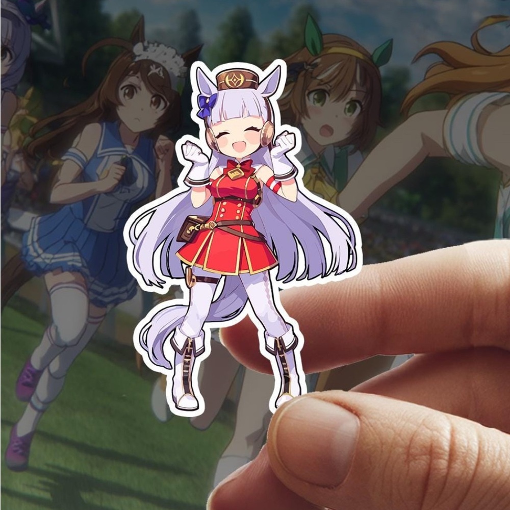 Gold Ship Waterproof Sticker 4x6cm Uma Musume